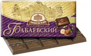 Шоколад "Бабаевский" с фундуком и изюмом 90 гр.