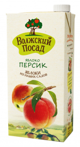 Нектар "Волжский посад" яблочно-персиковый 2 л