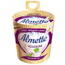 Сыр творожный "Almette" с чесноком (Альметте) 150 г
