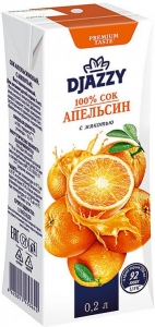 Сок апельсин Djazzy  0.2л