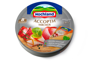 Сыр плавленый "Hochland" Ассорти мясное (Хохланд) 140 г