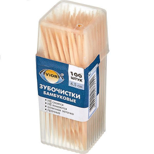 Зубочистки "Aviora" 100 шт. бамбук