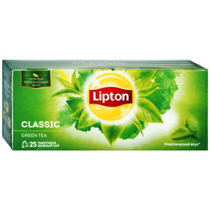 Чай зеленый Lipton Green Classic 25 пакетиков