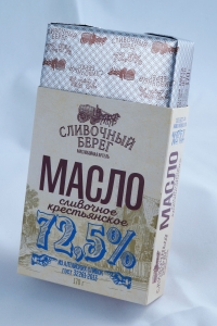 Масло сливочное  "Сливочный берег" 72,5% 170гр.