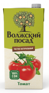 Сок "Волжский посад" томатный с солью 2 л.