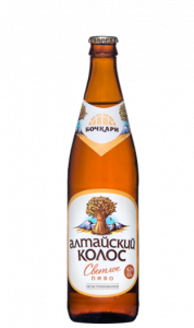 Пиво "Алтайский колос" (Бочкари) светлое фильтрованное с/б 4,2% 0,5 л.