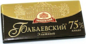 Шоколад "Бабаевский" элитный 75% 90 гр.