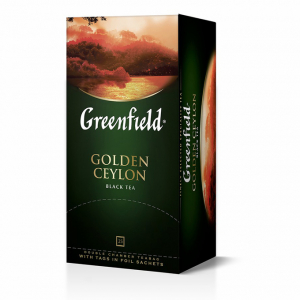 Чай "Greenfield"  голден цейлон чёрный в пакетиках 2*25 шт