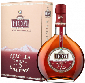 Коньяк армянский "Ной Араспел" пятилетний 40% 0,5л.