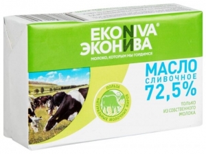 Масло сливочное "ЭкоНива" 72,5% 180 гр.